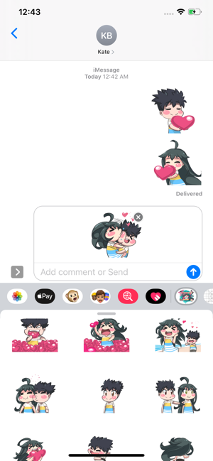 Animated Love Story Stickers(圖1)-速報App