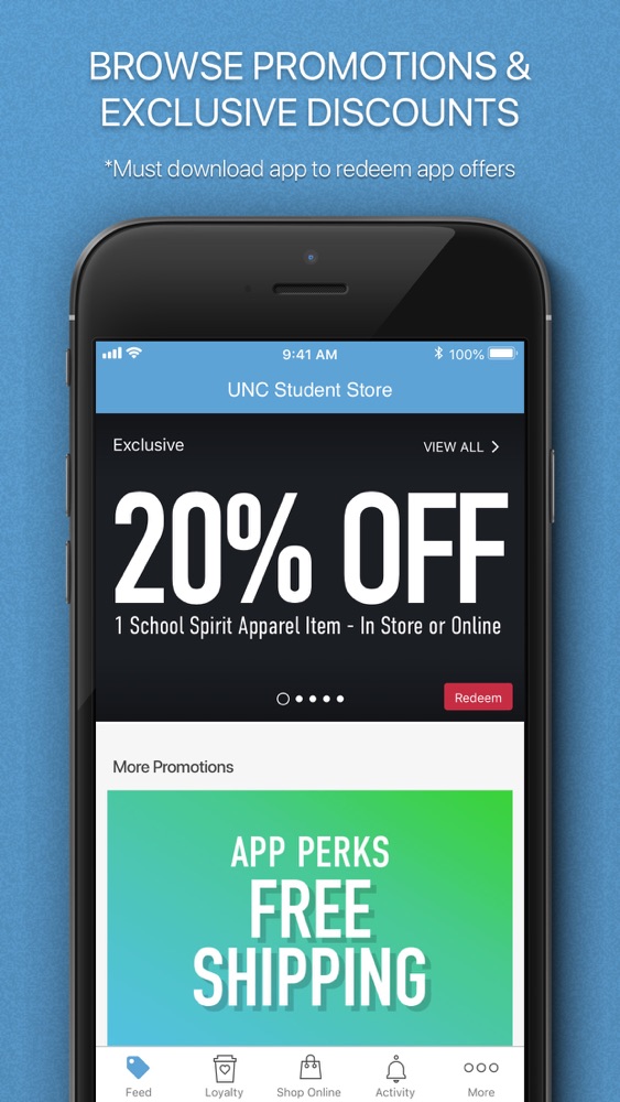 UNC Student Stores App for iPhone Free Download UNC