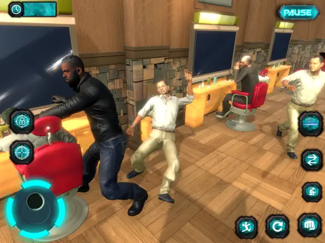 Barber Shop Robbery 3D, game for IOS