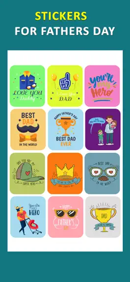Game screenshot Father's Day Stickers & Wishes mod apk