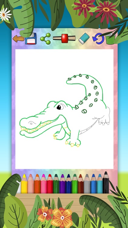 Zoo Animals Coloring Book Game screenshot-4
