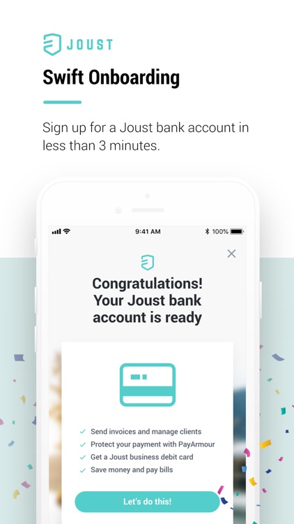 Joust - Business Banking screenshot-0