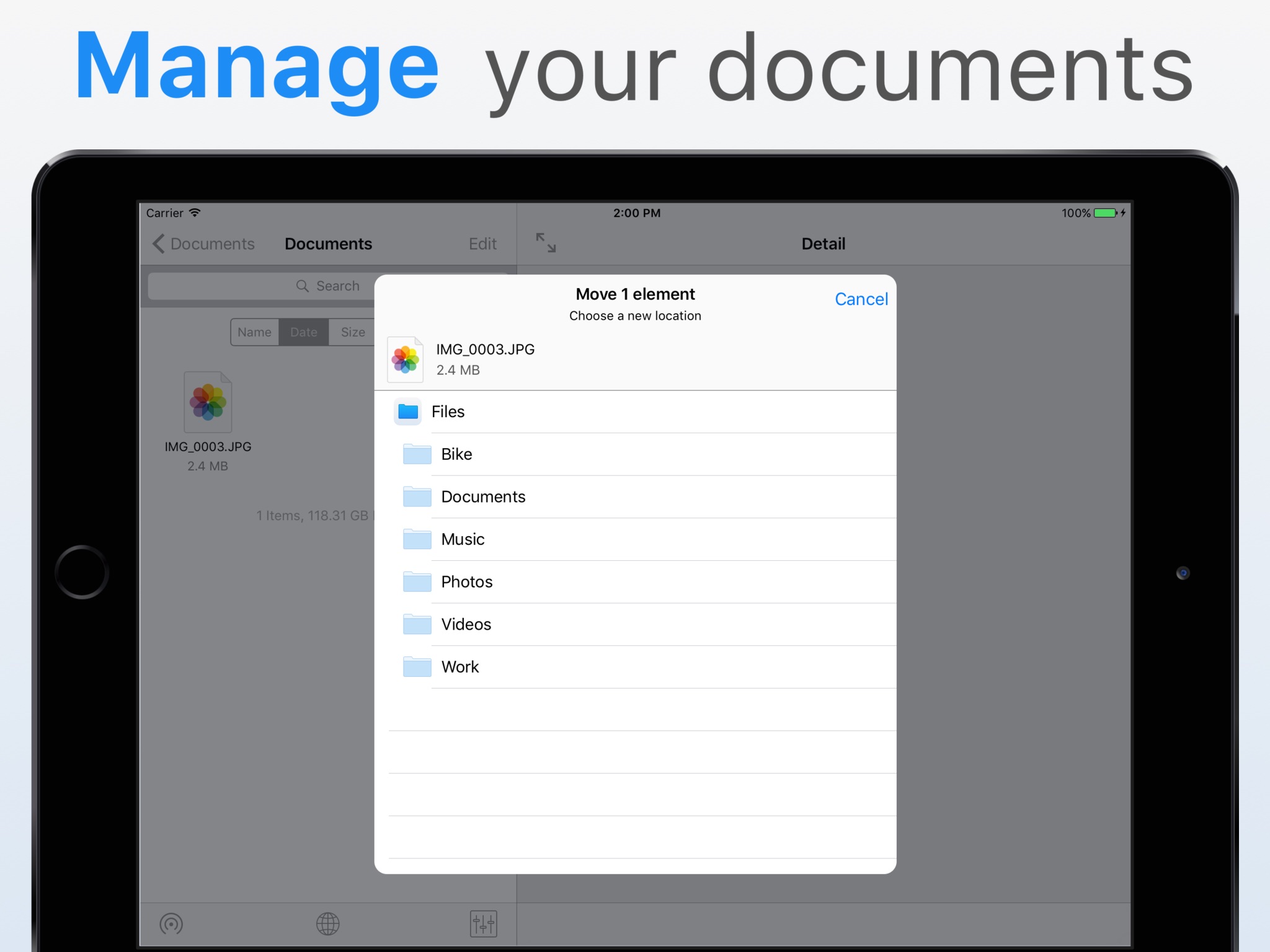File Manager  Wireless Storage screenshot 2