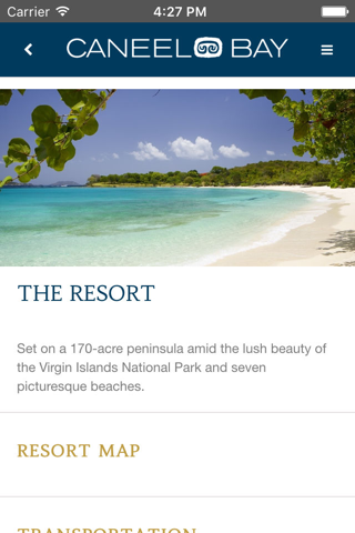 Caneel Bay Resort App - náhled