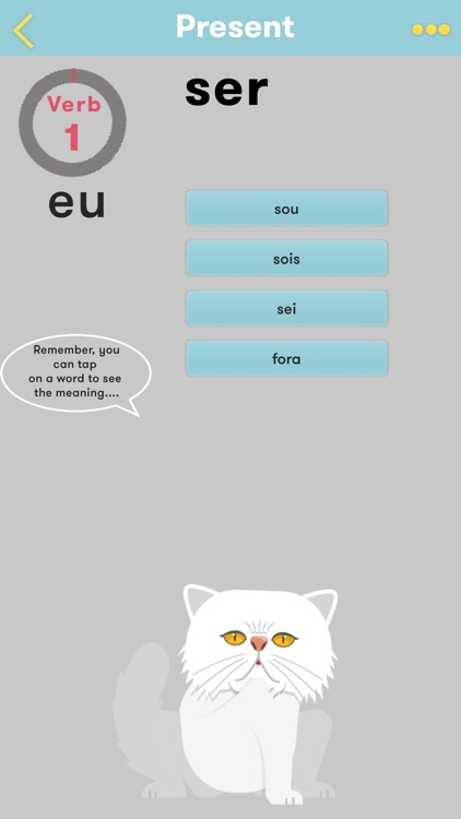 CatsAndVerbs -Portuguese verbs