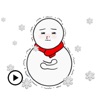 Animated Lonely Snowman Emoji