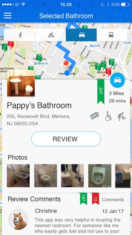 SitOrSquat: Restroom Finder