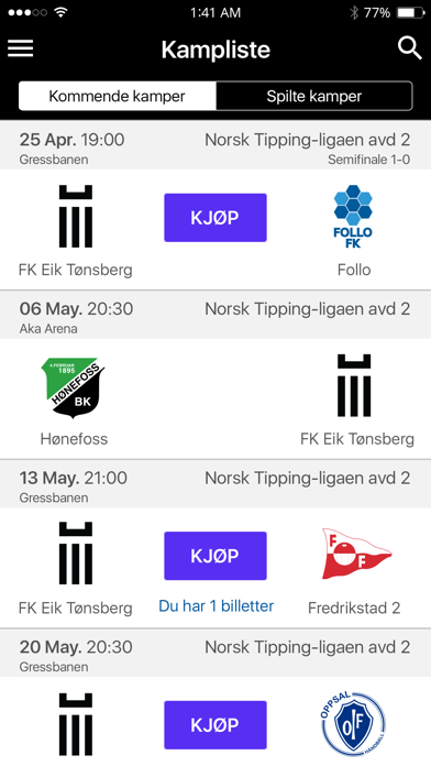 FK Eik Tønsberg screenshot 2