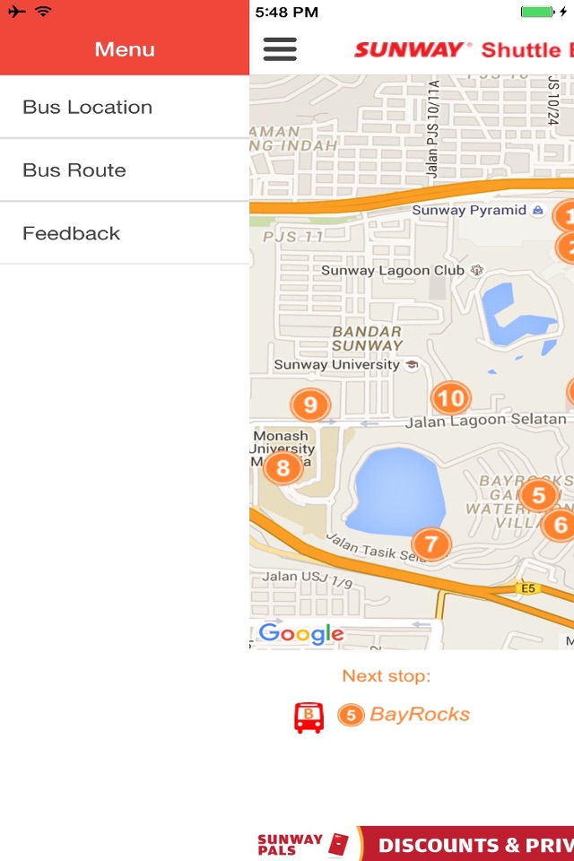 Sunway Shuttle Bus Tracker screenshot 4