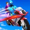 you are the new super hero of your city with your new and only flying bike in the city