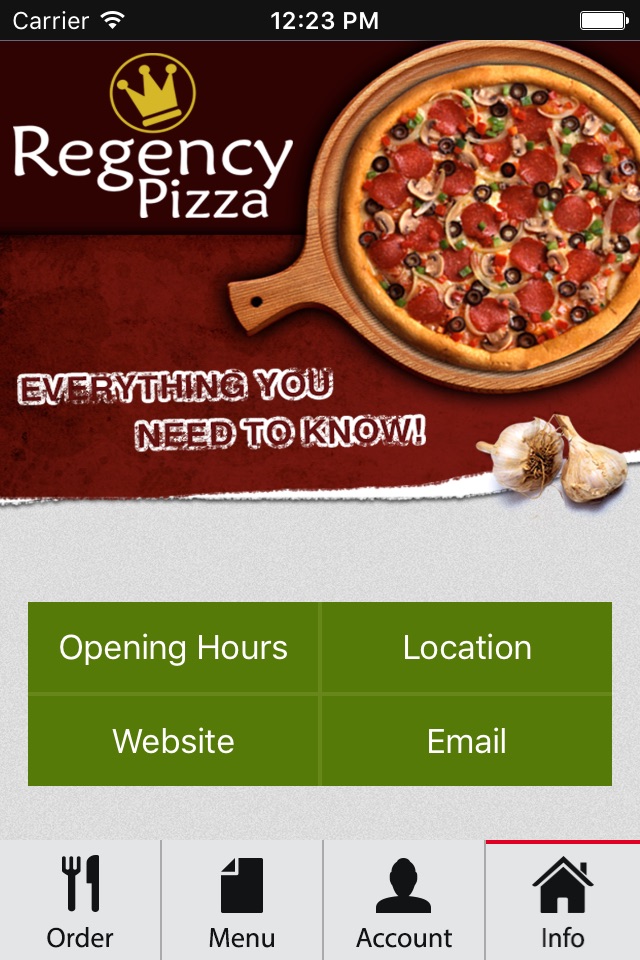 Regency Pizza screenshot 2