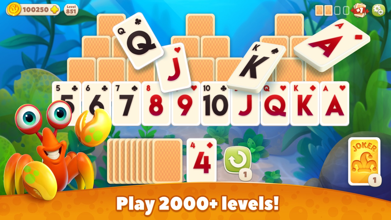 Undersea Solitaire Tripeaks Hack screenshot 1 - iOS game interface