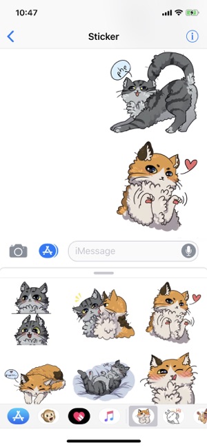 Cat Bigmoji Funny Stickers(圖3)-速報App