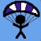 By tapping/holding the left- or right-hand side of your screen you take control of Sticky McStickson, a world champion parachuting stickman, as he gracefully glides between the clouds