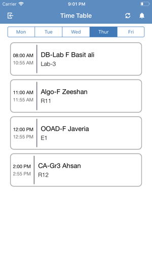 FAST-NU KHI Timetable Notifier(圖3)-速報App