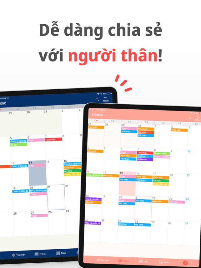 Simple Calendar Lịch hàng ngày