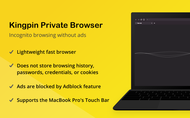 ‎Kingpin Private Browser Screenshot