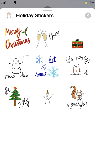 Holiday Stickers screenshot 2