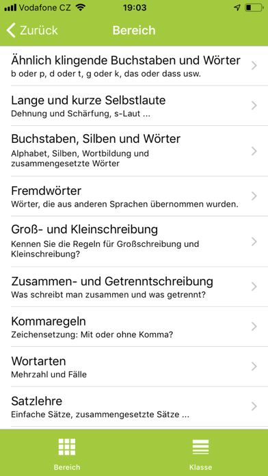 Deutsche Rechtschreibung screenshot 2