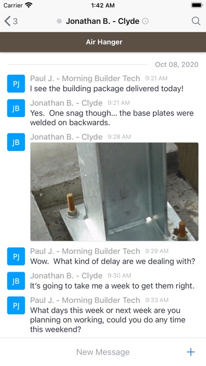 Morning Builder Communication