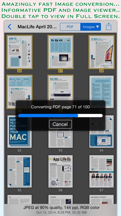 PDF to JPG for iOS