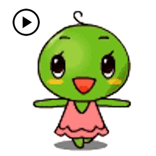 Animated Cute Peas Sticker icon