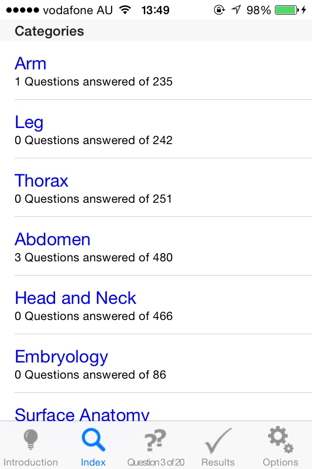 Anatomy MCQs screenshot 3