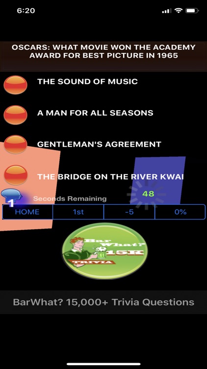 BarWhat? 15000+ Trivia Game screenshot-5