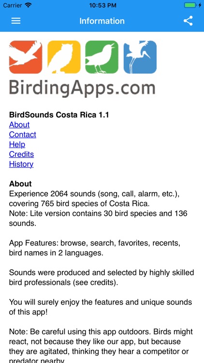 BirdSounds Costa Rica screenshot-3