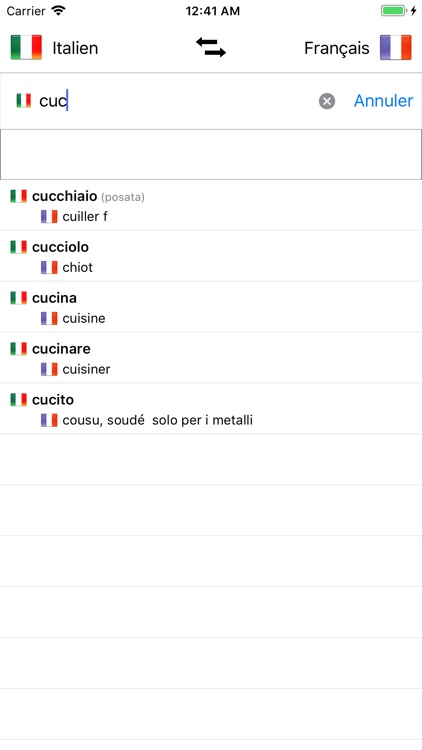 Dictionnaire Italien-Français screenshot-0