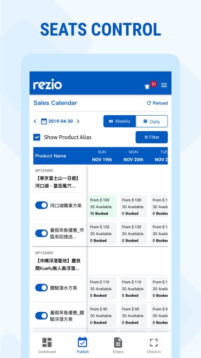 Rezio Travel Booking Admin screenshot 2