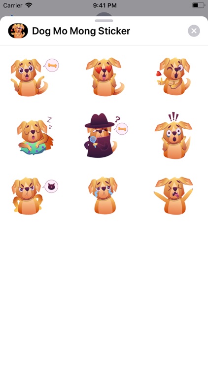 Dog Mo Mong Sticker
