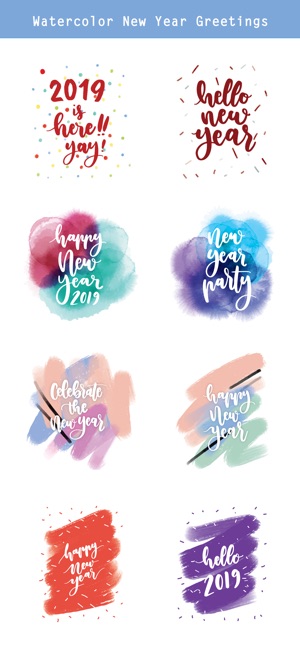 Watercolor New Year Greetings(圖2)-速報App