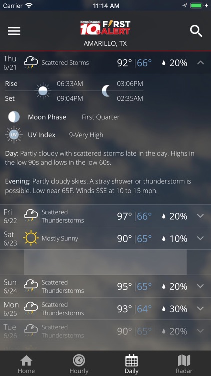 KFDA - NewsChannel 10 Weather screenshot-3