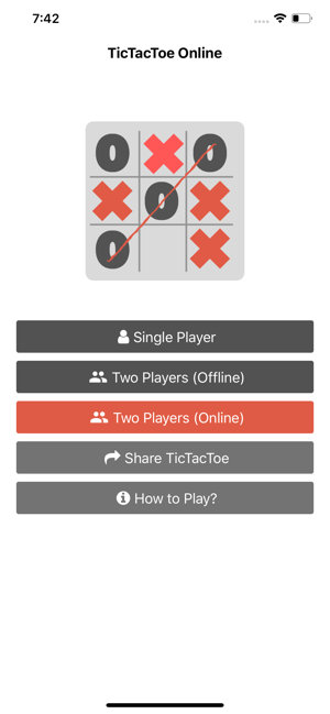 TicTacToe Online Multiplayer