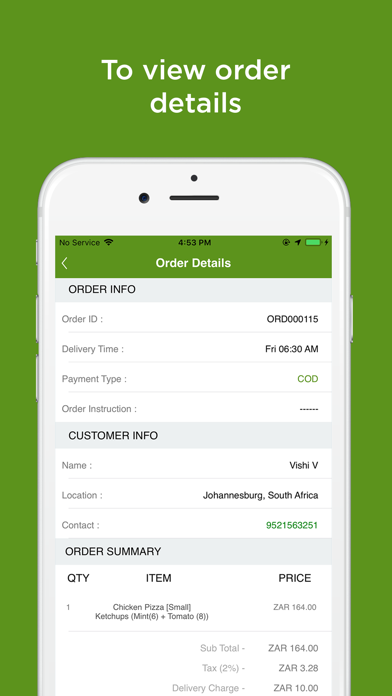 SpazaEats Driver Food Delivery screenshot 4