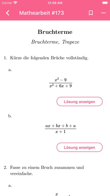 Testfix - Die Mathe App