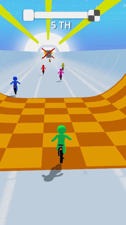 Happy Wheel Race 3D:Stickman screenshot-3