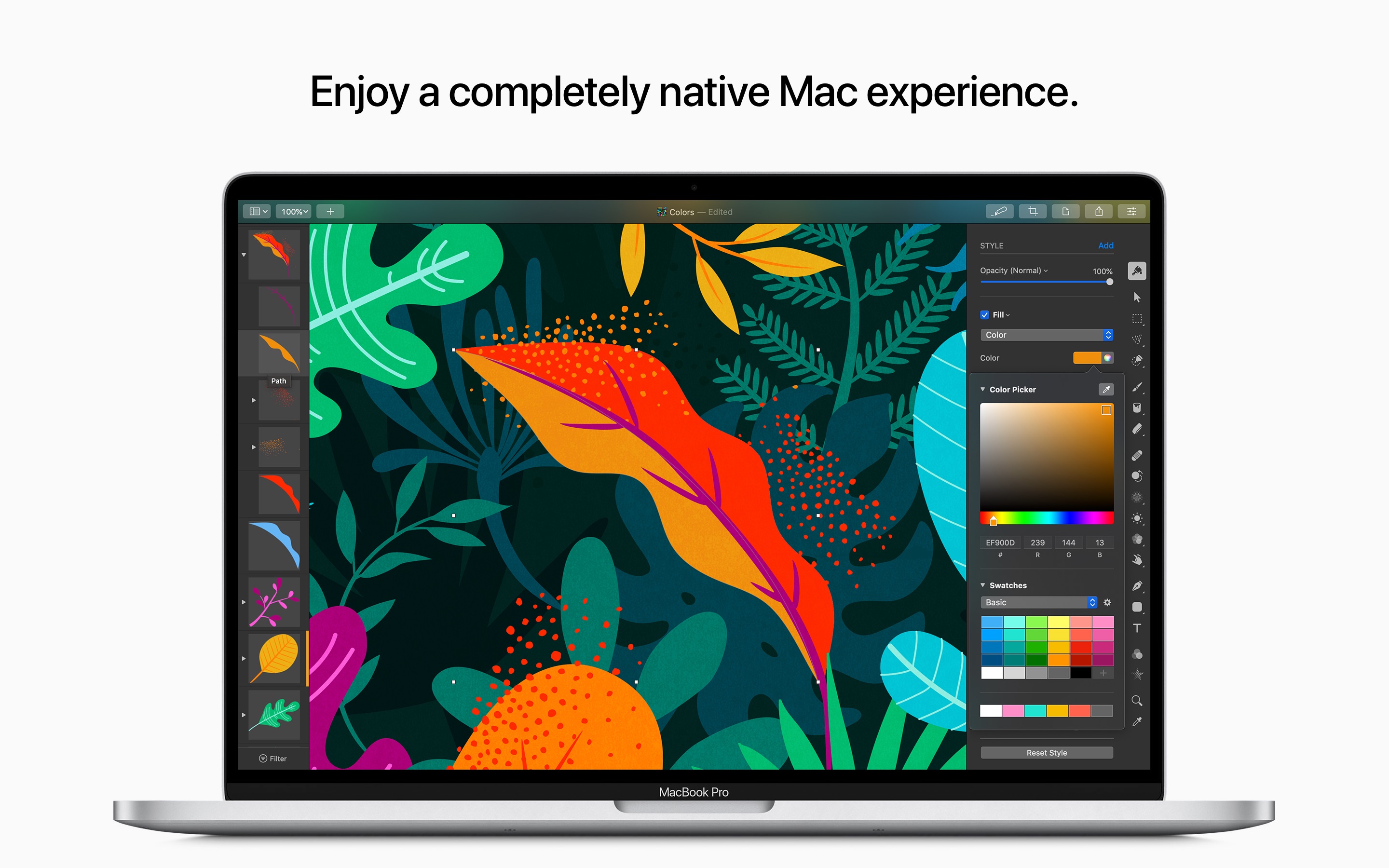 Screenshot do app Pixelmator Pro