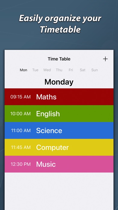 Timetable & Homework Planner screenshot 2