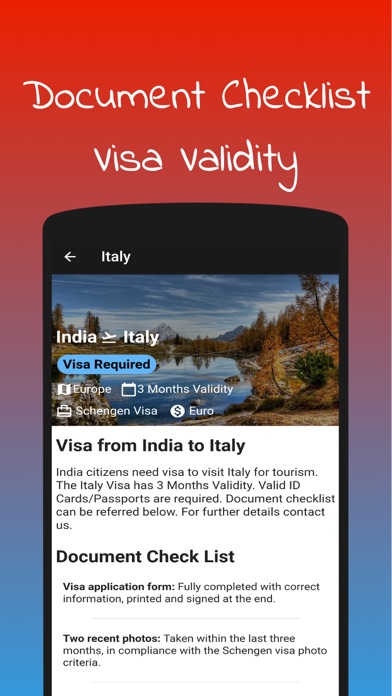 Visa List Travel Trip Planning screenshot 3