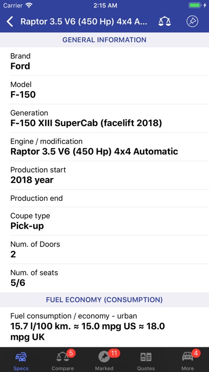 Ford Specs ◆ screenshot-3