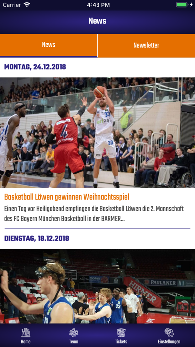Basketball Löwen screenshot 3