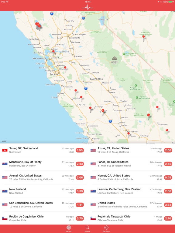 My Earthquake Alerts - US & Worldwide Earthquakes screenshot