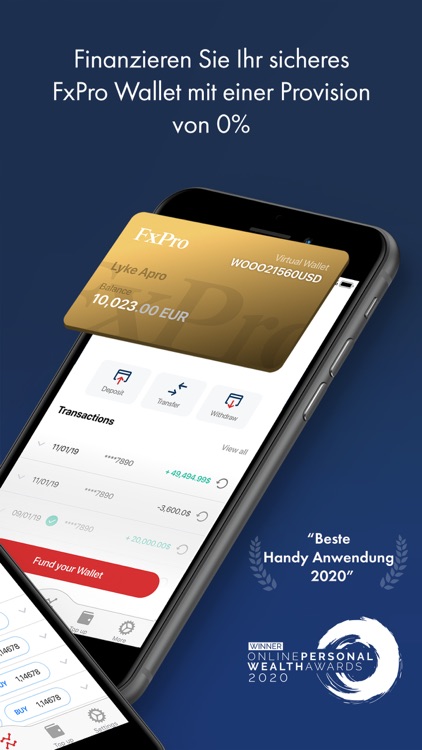 FxPro Direct: Broker-Wallet