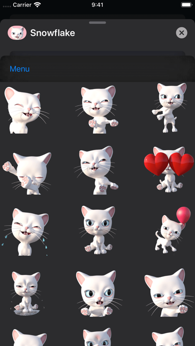 How to cancel & delete 3D Animated Cat Emoji Stickers from iphone & ipad 2