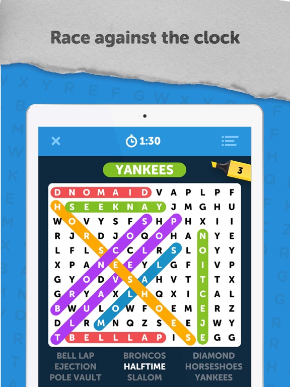 Infinite Word Search Puzzles на iPad