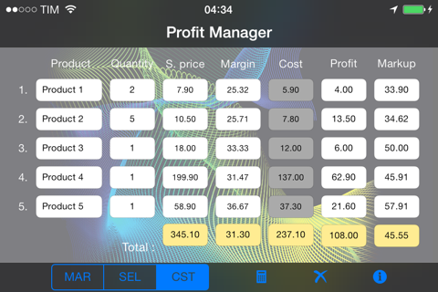 Profit Manager screenshot 3