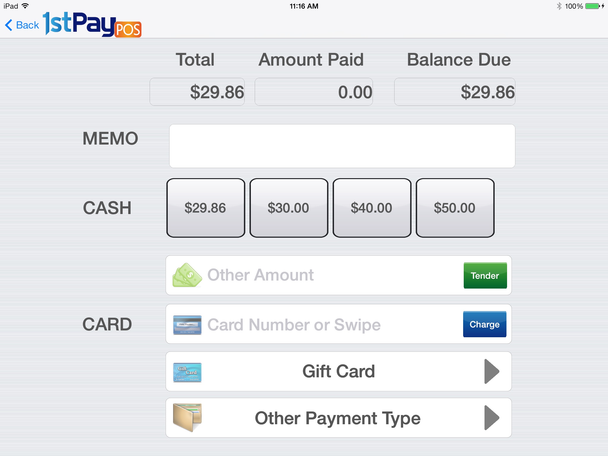 1stPayPOS - Point of Sale screenshot 4