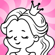 Kids coloring game for girls
